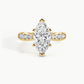 Yellow Gold, Marquise, down view