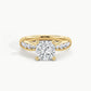 Yellow Gold, Cushion, down view