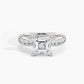 950 Platinum, Asscher, down view