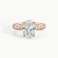 Rose Gold, Oval, down view