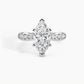 White Gold, Marquise, down view