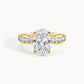 Yellow Gold, Oval, down view