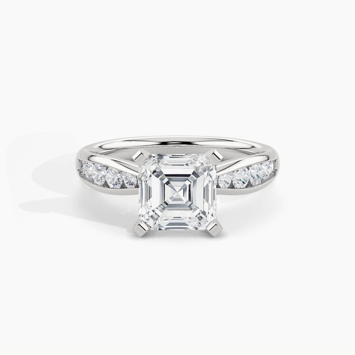 White Gold, Asscher, down view
