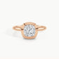 Rose Gold, Cushion, down view