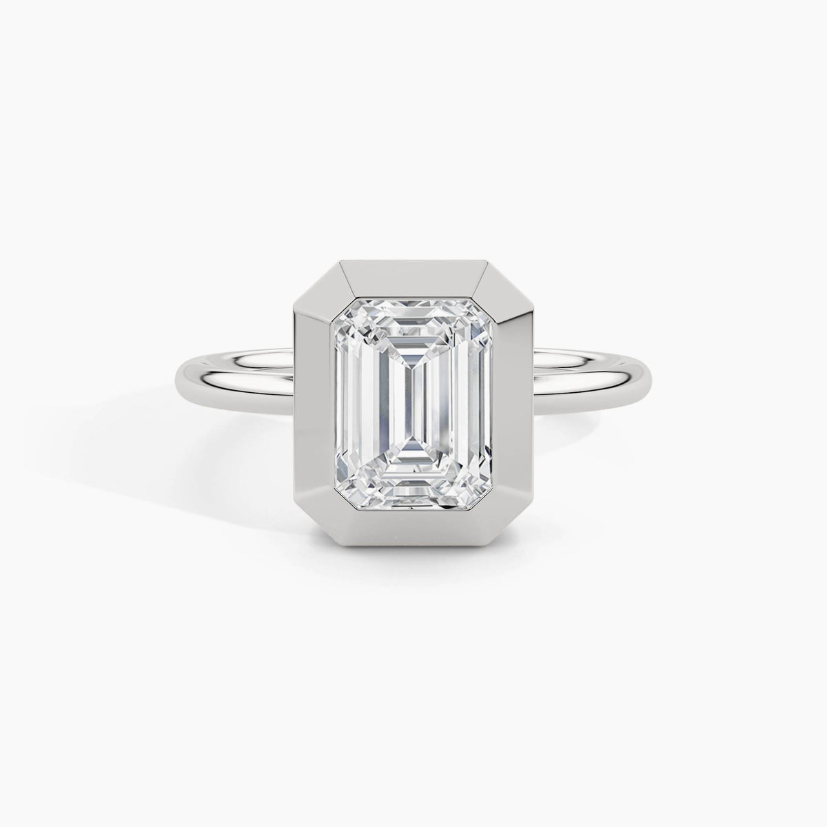 950 Platinum, Emerald, down view