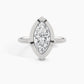 950 Platinum, Marquise, down view