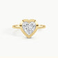 Yellow Gold, Heart, down view