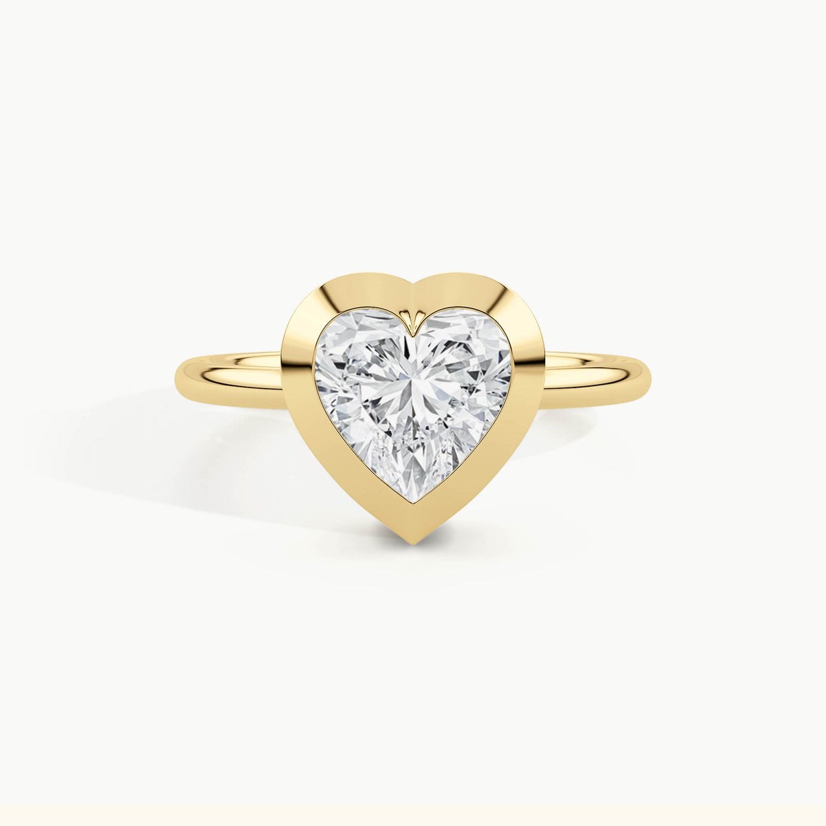 Yellow Gold, Heart, down view