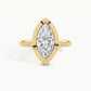 Yellow Gold, Marquise, down view
