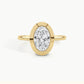 Yellow Gold, Oval, down view