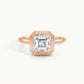 Rose Gold, Asscher, down view