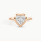Rose Gold, Heart, down view