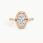 Rose Gold, Oval, down view
