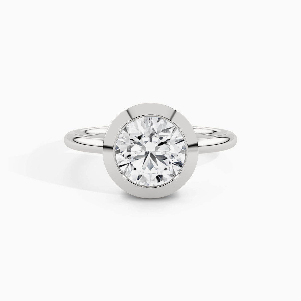 950 Platinum, Round, down view
