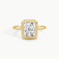 Yellow Gold, Radiant, down view