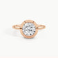 Rose Gold, Round, down view