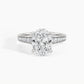 950 Platinum, Oval, down view
