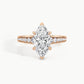 Rose Gold, Marquise, down view