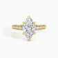 Yellow Gold, Marquise, down view