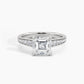 White Gold, Asscher, down view