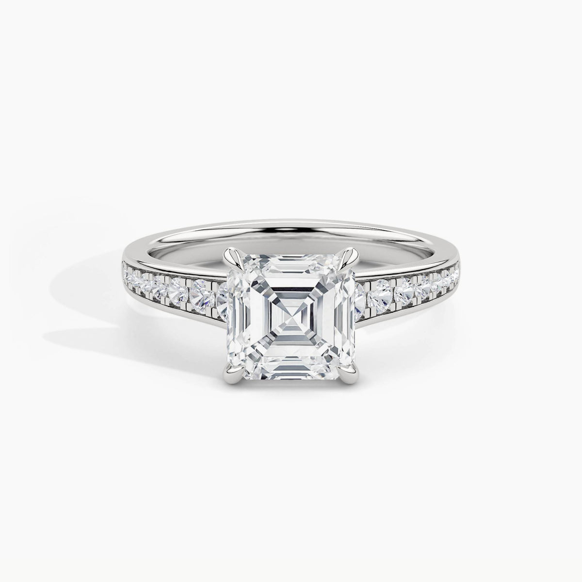 White Gold, Asscher, down view