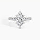 White Gold, Marquise, down view