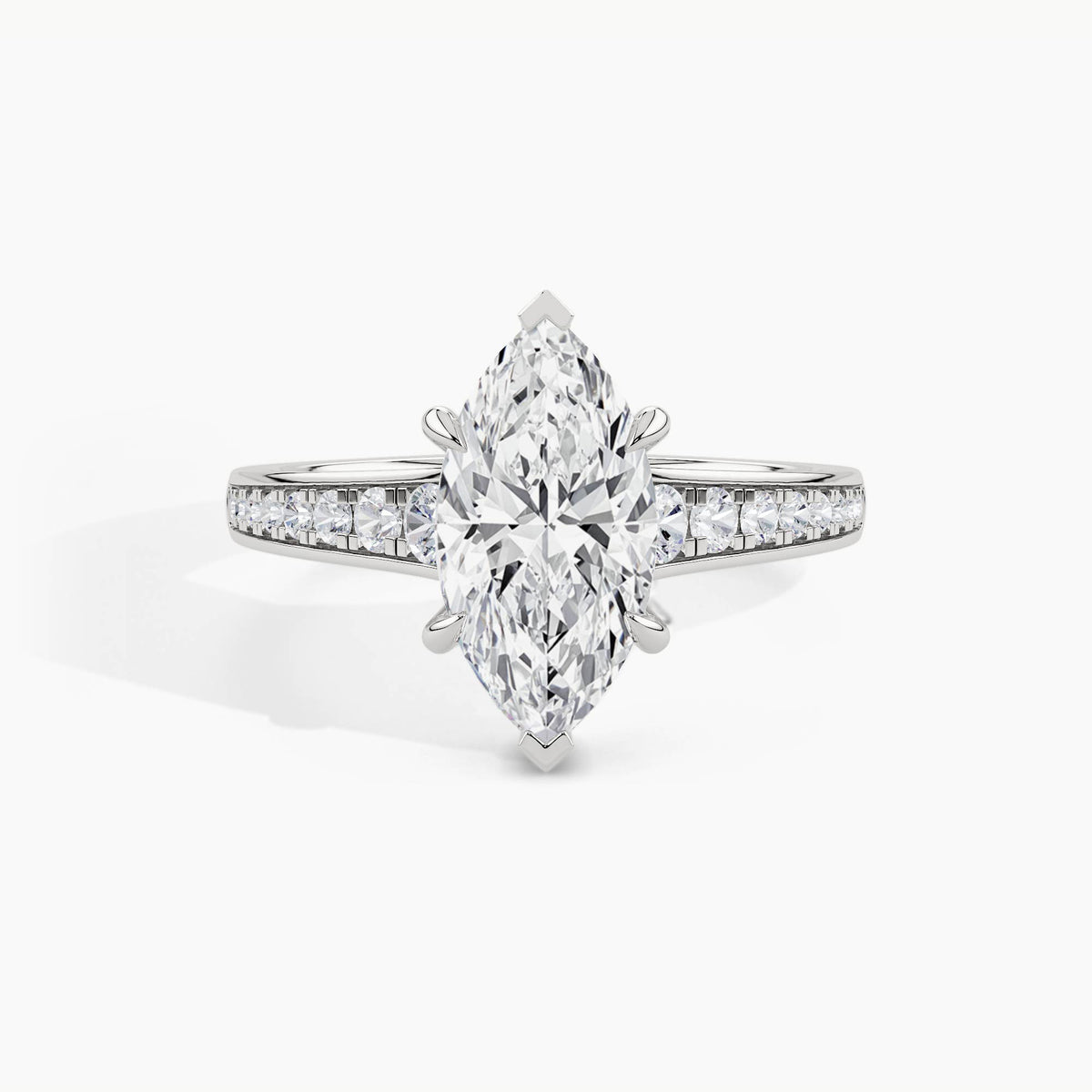 White Gold, Marquise, down view