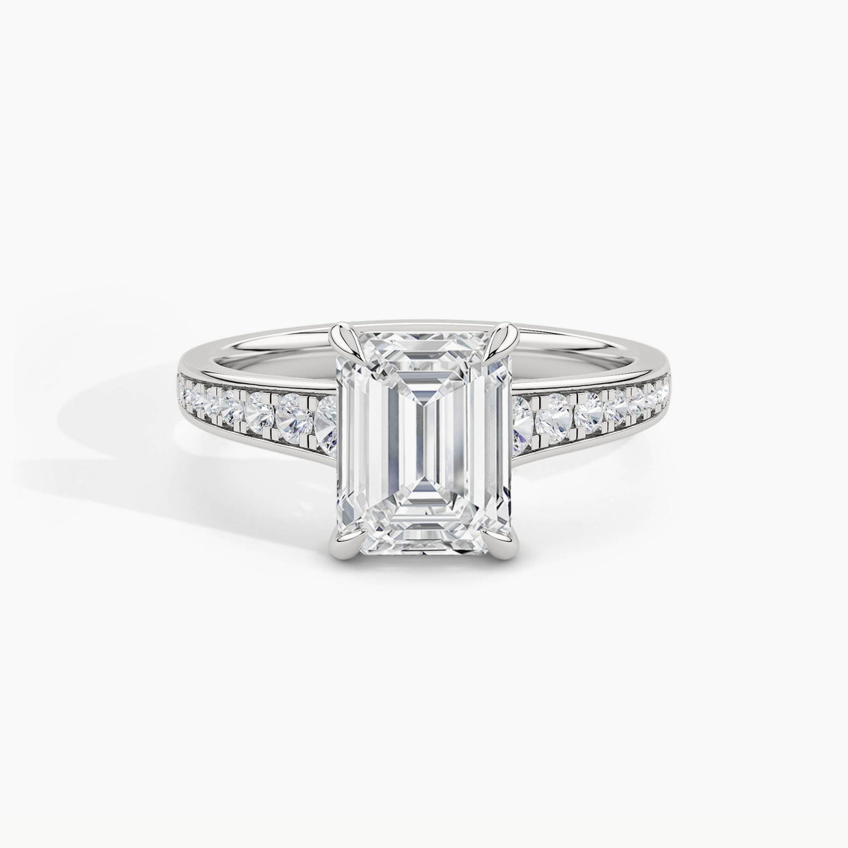 950 Platinum, Emerald, down view