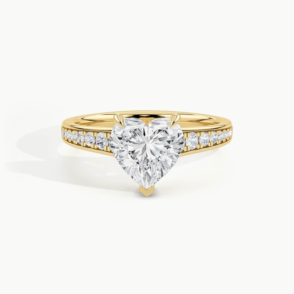 Yellow Gold, Heart, down view