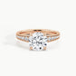 Rose Gold, Round, down view