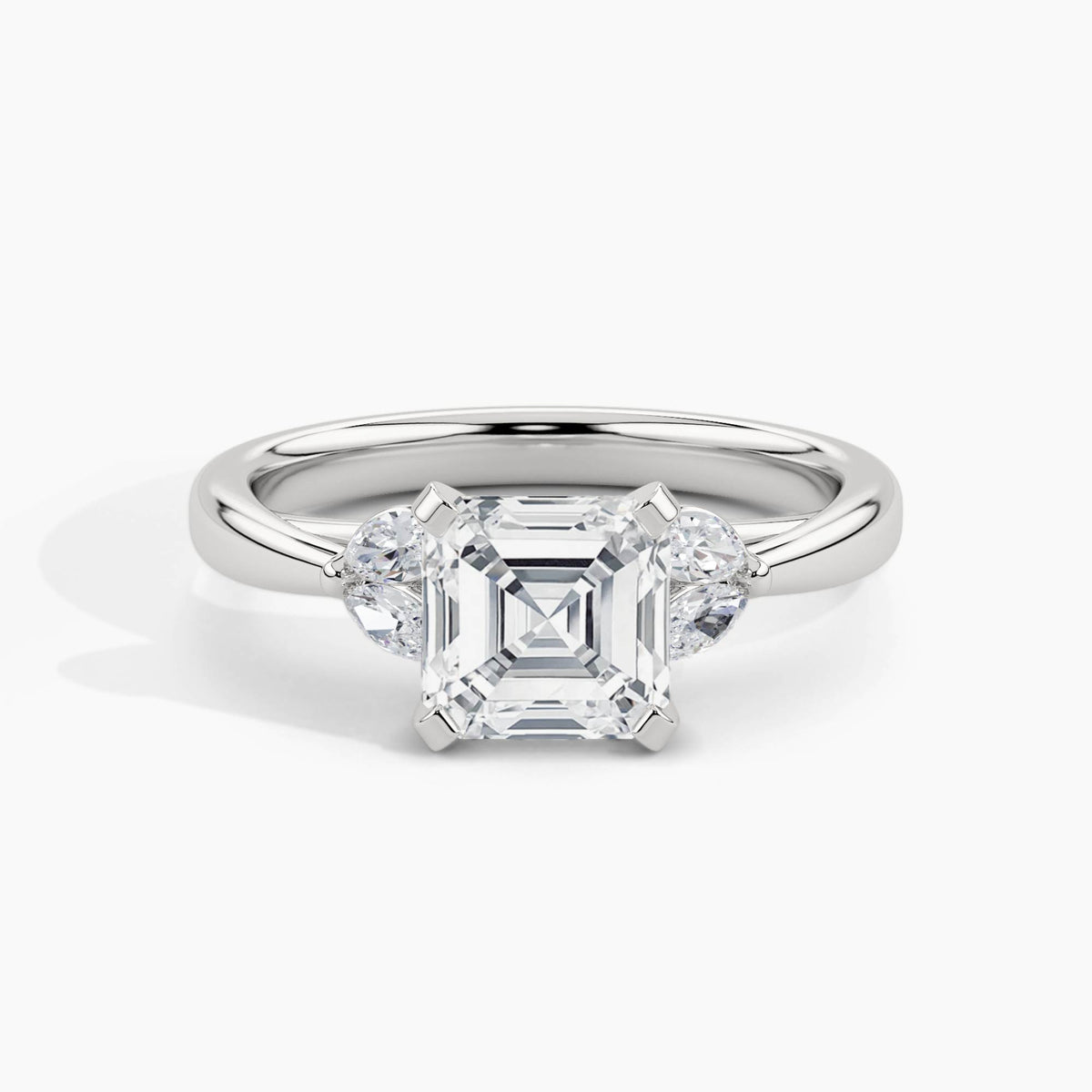 White Gold, Asscher, down view