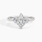 950 Platinum, Marquise, down view