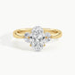Yellow Gold, Oval, down view
