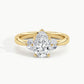 Yellow Gold, Pear, down view