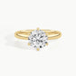 Yellow Gold, Round, down view