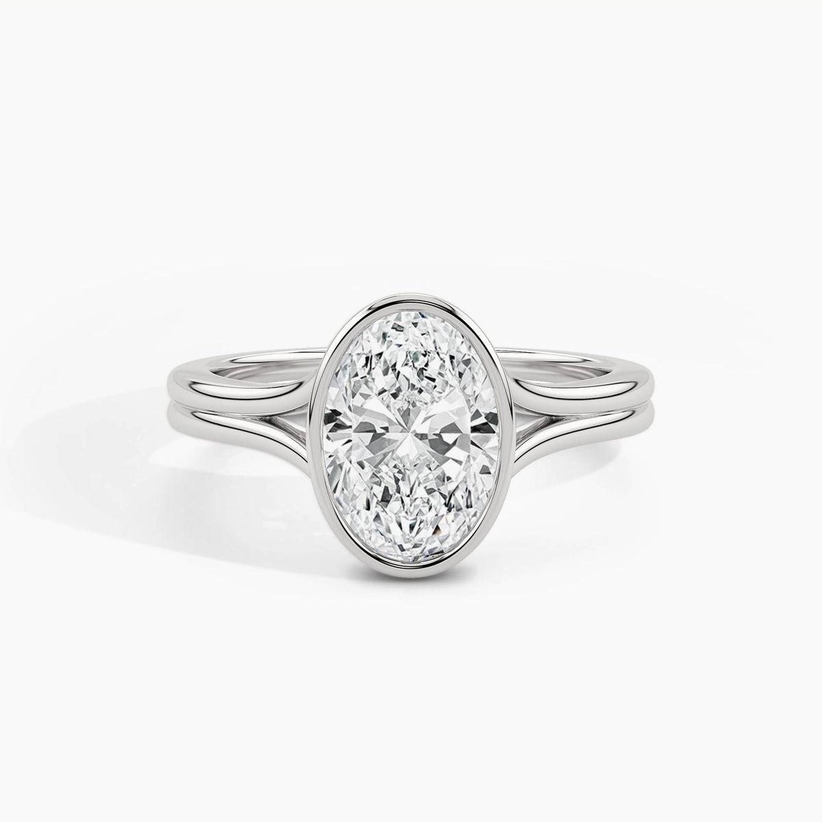 White Gold, Oval, down view