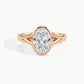 Rose Gold, Oval, down view