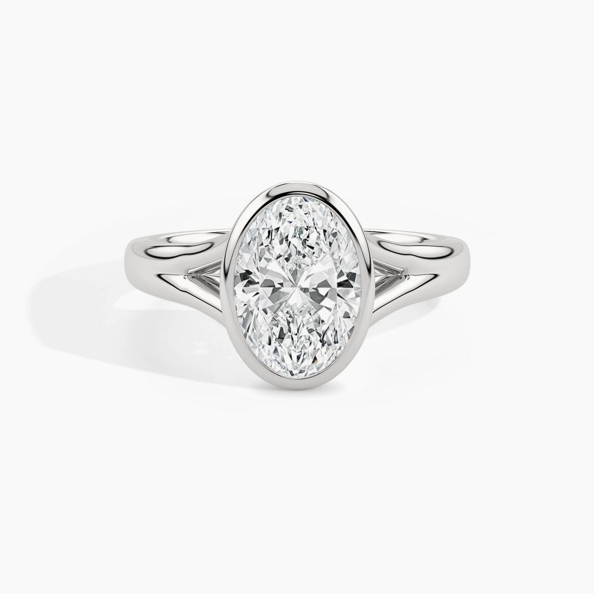 950 Platinum, Oval, down view