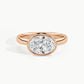 Rose Gold, Oval, down view