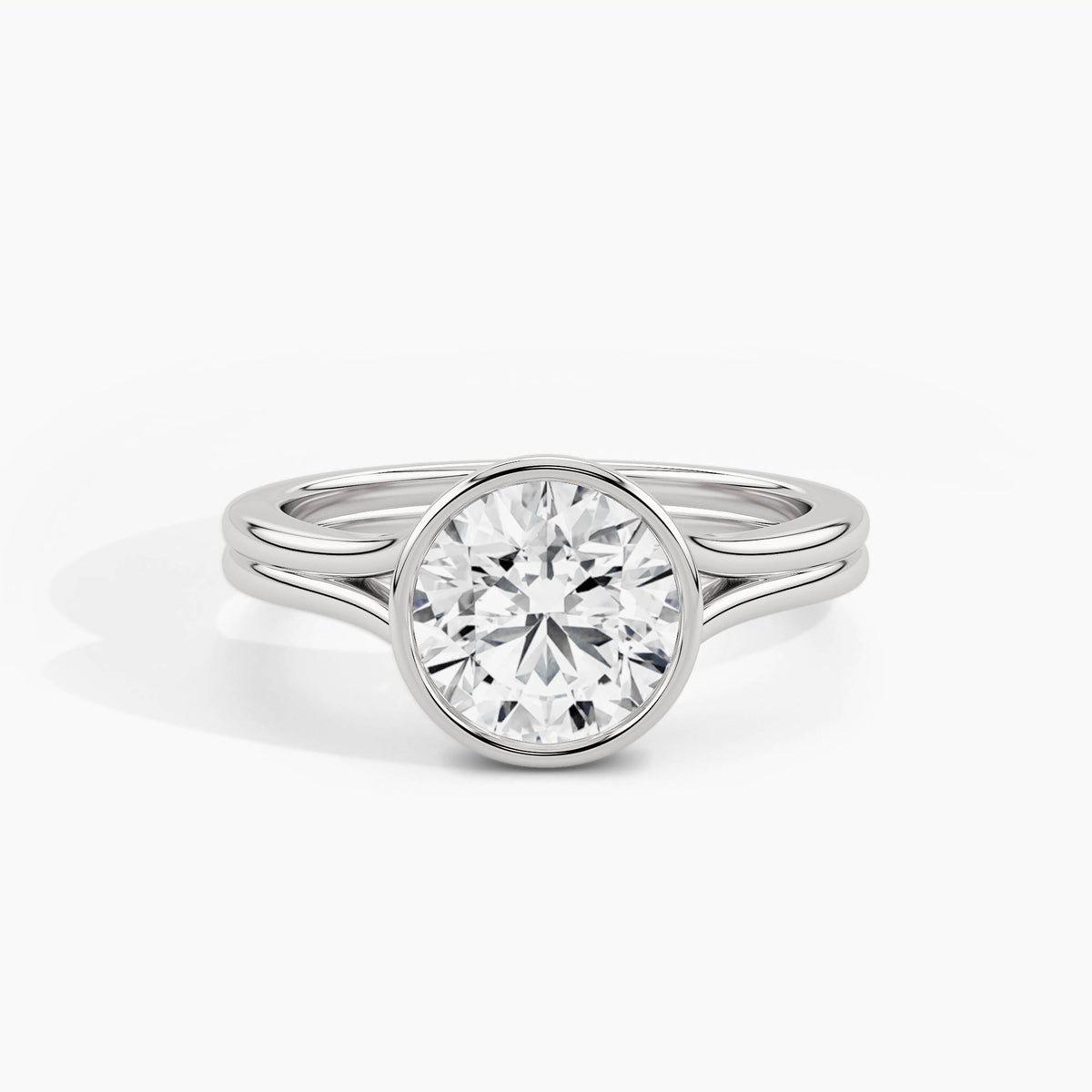 950 Platinum, Round, down view