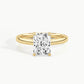 Yellow Gold, Radiant, down view