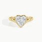Yellow Gold, Heart, down view