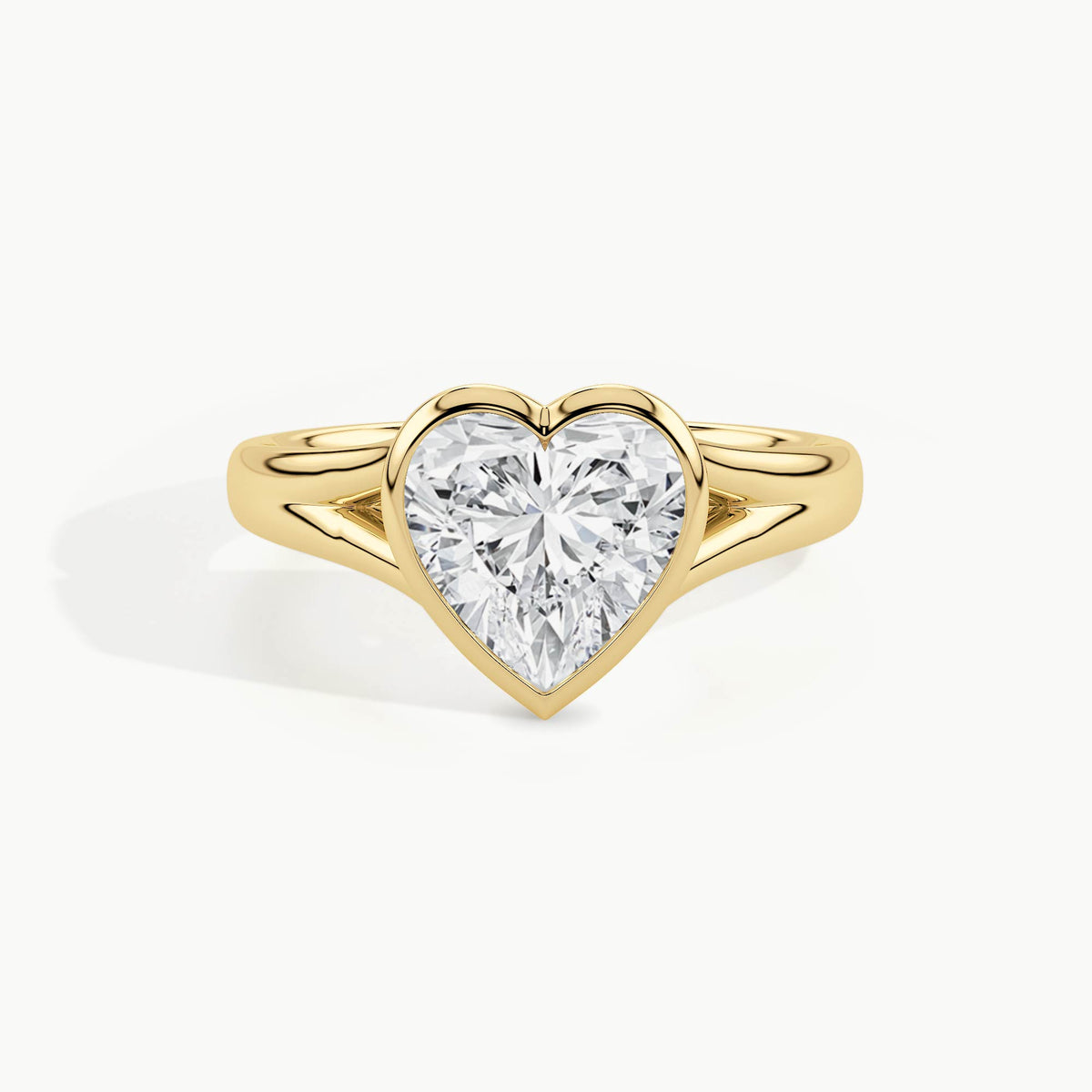 Yellow Gold, Heart, down view