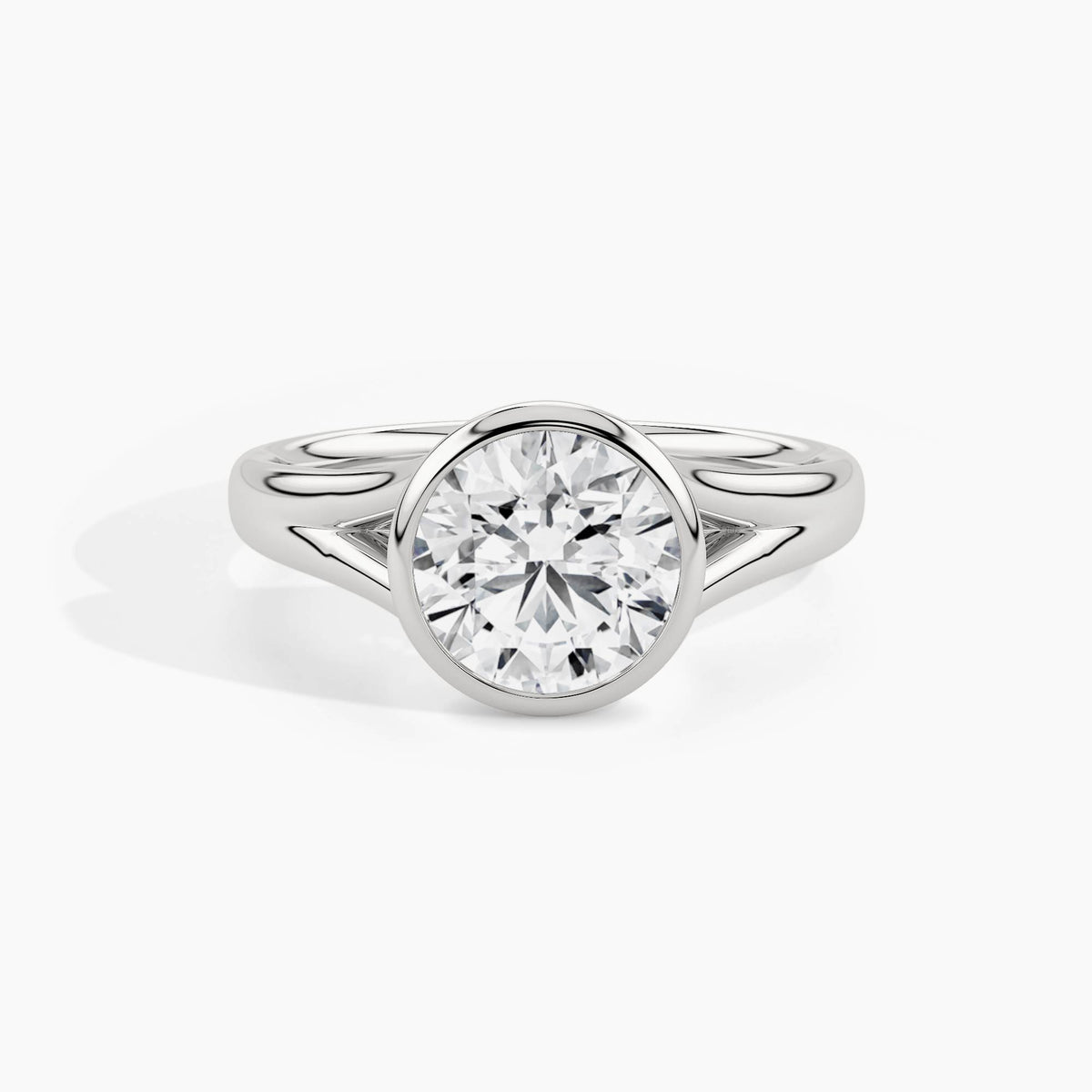 950 Platinum, Round, down view