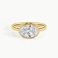 Yellow Gold, Oval, down view