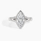 950 Platinum, Marquise, down view