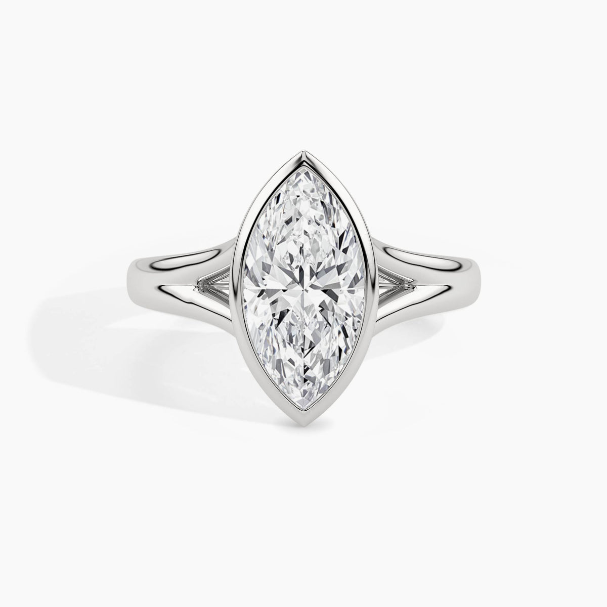 950 Platinum, Marquise, down view