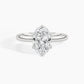 950 Platinum, Oval, down view