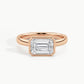 Rose Gold, Emerald, down view