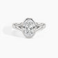 White Gold, Oval, down view
